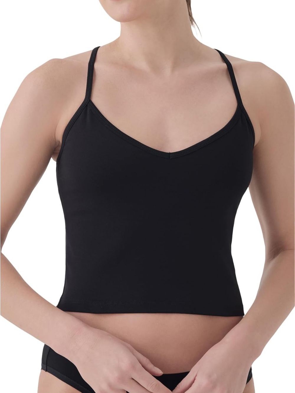 Pact organic cotton cropped camisole
